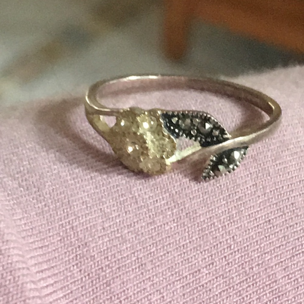 925 Flower Ring - image 5